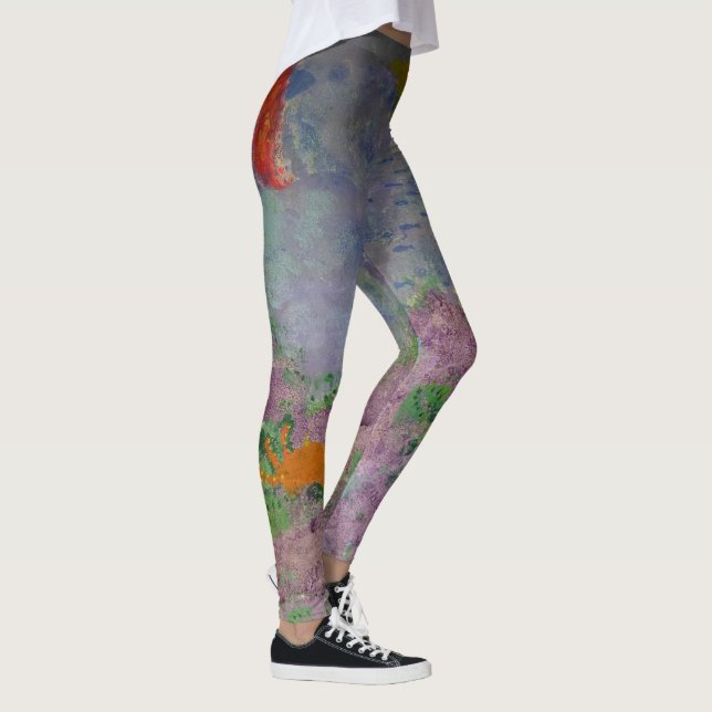 Med fiskstrumpbyxor leggings (Höger)