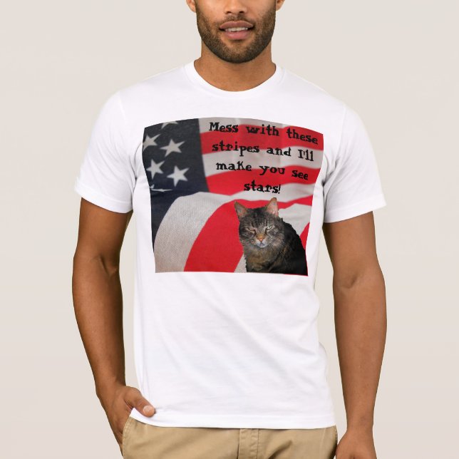  med Flagga gör att du kan se stjärnor Tee Shirt (Framsida)
