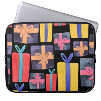 Med flera Färgader ger du vattenfärgen sömlös Laptop Fodral