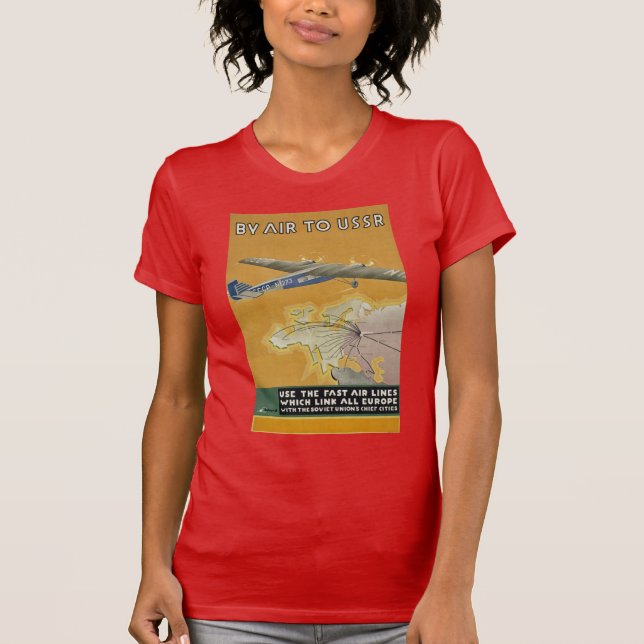 Med flyg till Sovjetunionen T-shirt (Framsida)