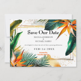 Med foto Birds of Paradise Bliss Spara Datumet