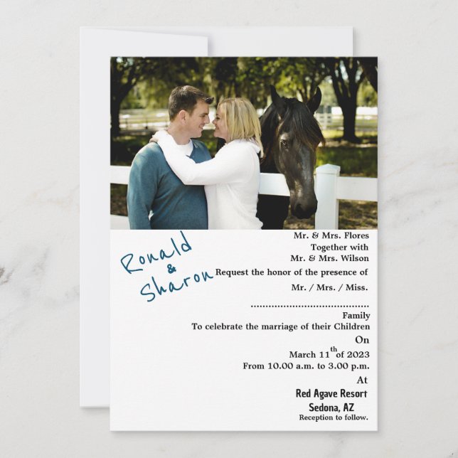 Med foto inbjudningar (Framsida)