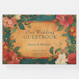 🌹 med foto Ro Romantik: Art nouveau Splendor Gästböcker