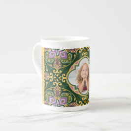Med foto / text Oliv och lavendel Azulejos Bon Benporslin Mugg