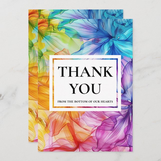 ❤️ med fototack Etheral Bloom Tack Kort (Fram/baksida)