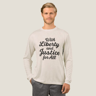 Med frihet och rättvisa för all protestfrihet t shirt