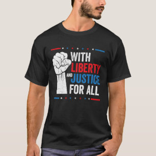 Med frihet och rättvisa för alla osynliga lika t shirt
