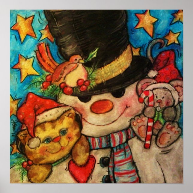 Med frostiskt svänga ut poster (Framsidan)