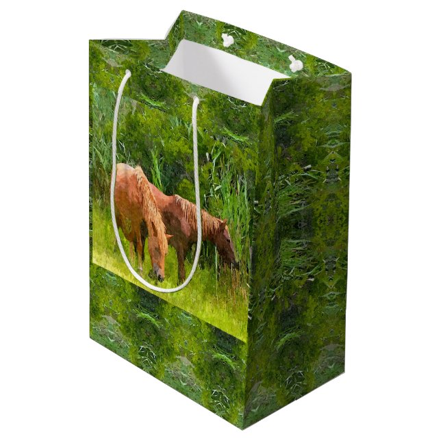 Med Gift Bag Assateague Ponies (Baksidan Vinklad)