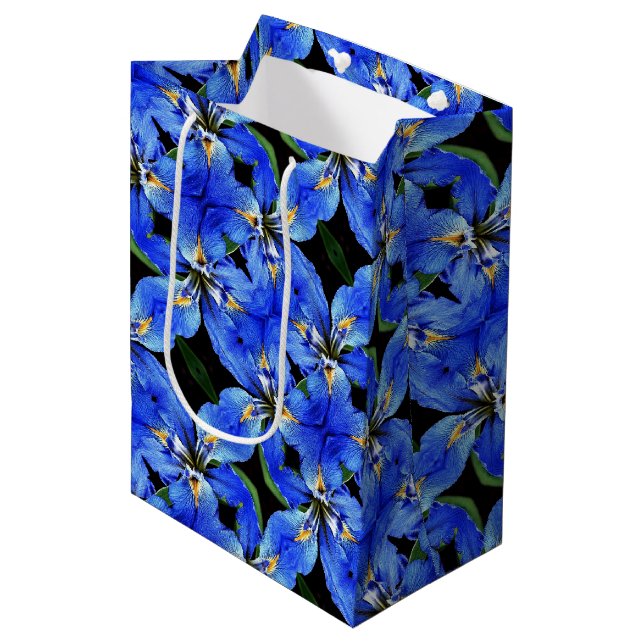 Med Gift Bag Blue Iris (Framsidan Vinklad)