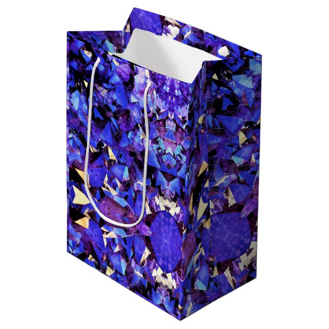 Med Gift Bag Lila Crystals (Framsidan Vinklad)