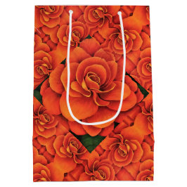 Med Gift Bag Orange Begonia