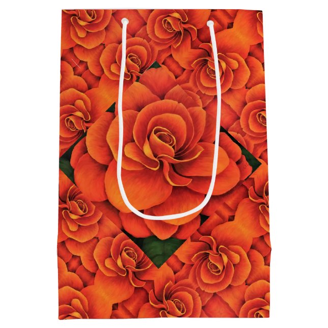 Med Gift Bag Orange Begonia (Baksidan)