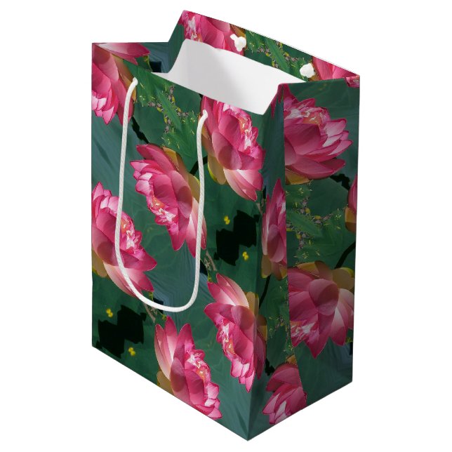 Med Gift Bag Rosa Lotus (Framsidan Vinklad)