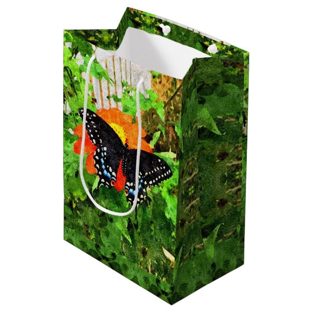 Med Gift Bag Swallowsvansen på mexikanska solrosbl (Framsidan Vinklad)