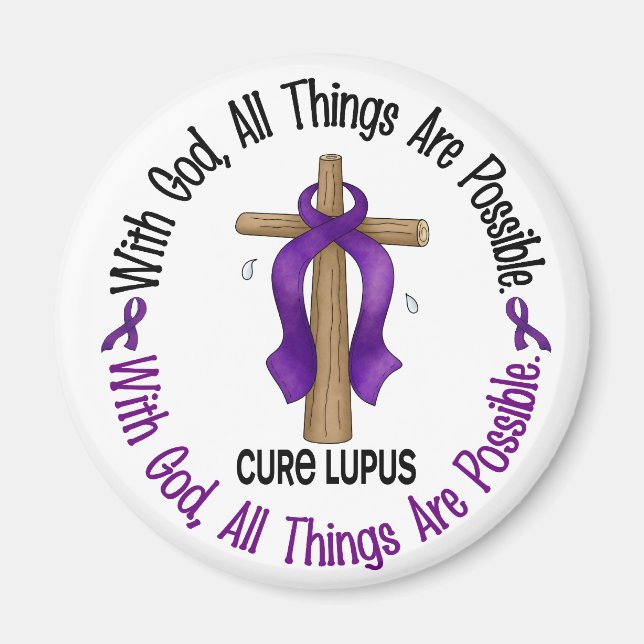 MED GOD KOR Lupus T-Shirts & Gifts Magnet (Framsidan)