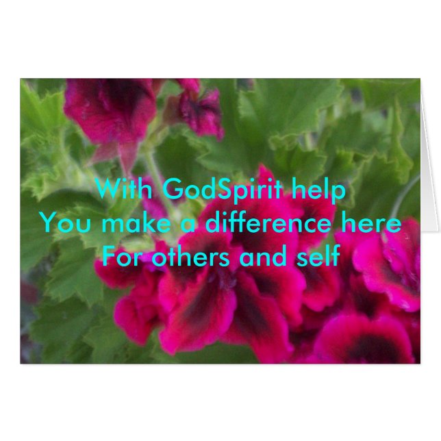 Med GodSpirit hjälp Hälsningskort (Framsidan Horizontal)