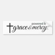 Med Grace & Mercy Bumper-etikett