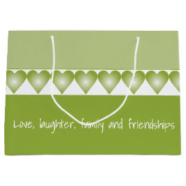 Med Grönt Heart Mönster