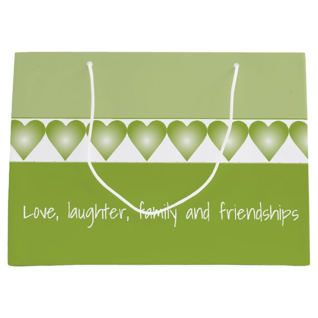 Med Grönt Heart Mönster (Framsidan)