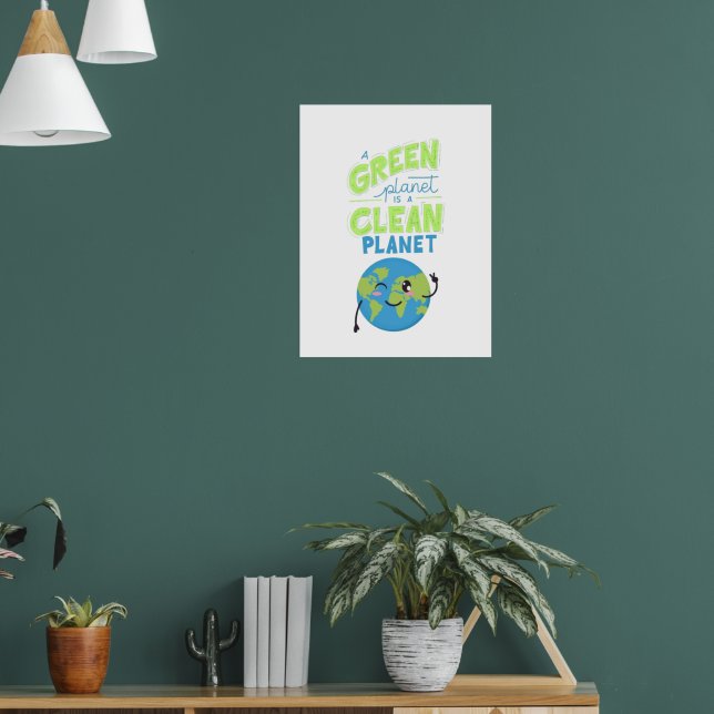 Med Grönt: Torka med natur" Poster (Vardagsrum 1)