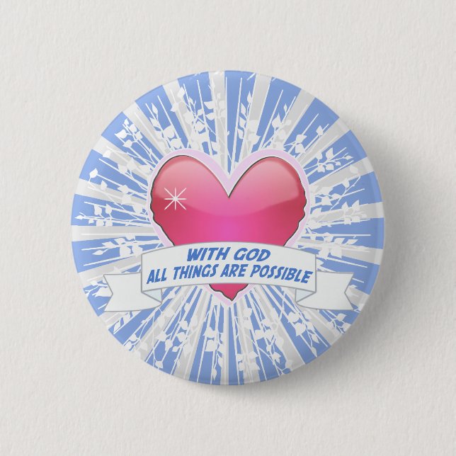 Med Gud all Sak är det möjligt Knapp (Framsida)