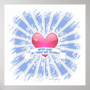 Med Gud all Sak är det möjligt Poster