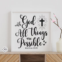 Med Gud är alla sak möjliga - Matthew 19:26