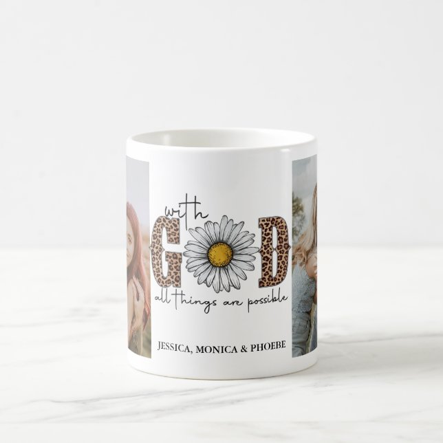 "Med Gud är Allt Möjligt" Fotokopp Kaffemugg (Center)