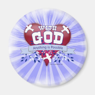 Med Gud är allt möjligt Magnet