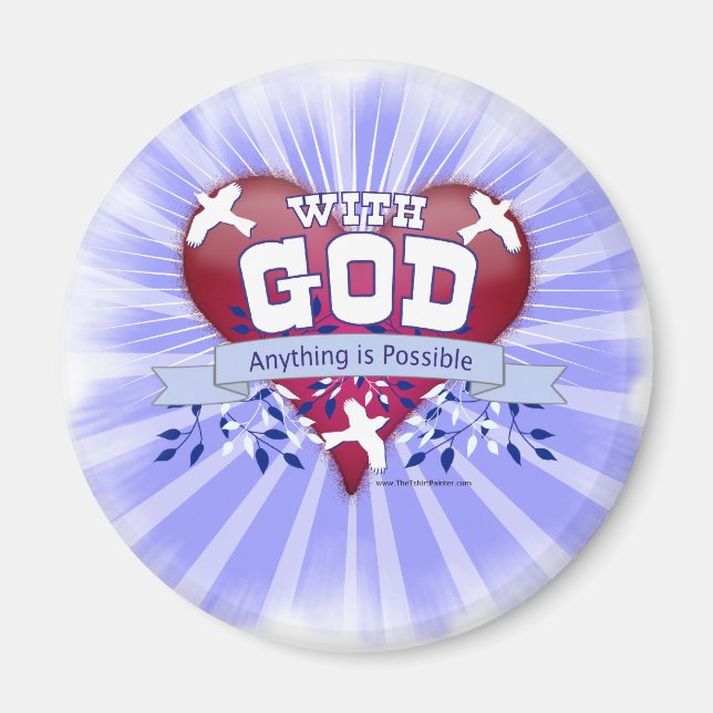 Med Gud är allt möjligt Magnet (Framsidan)
