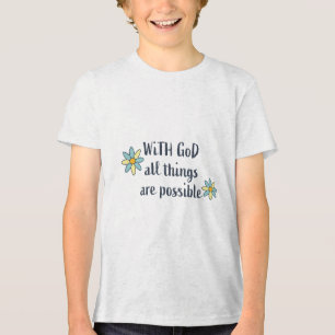 Med Gud är allt Sak möjligt - kristet T Shirt