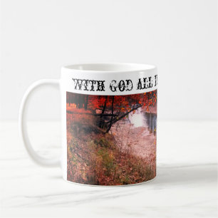 Med Gud är sak möjligt kaffe mugg