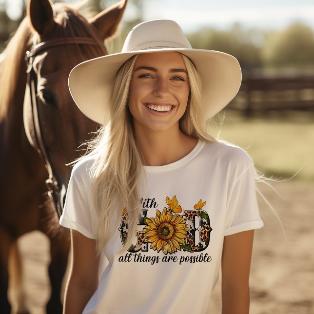 Med Gud är sak möjligt T Shirt (Skapare uppladdad)