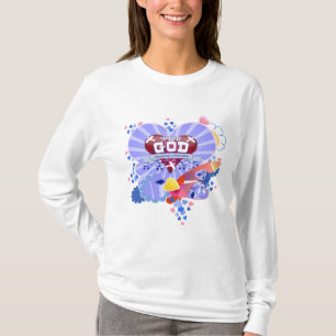 Med Gud Hjärtan T Shirt