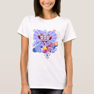 Med Gud Hjärtan Tee Shirt