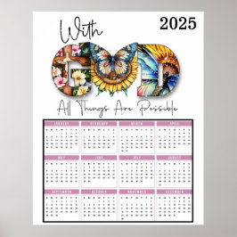 Med Gud kan alla sak bli 2025 års kalender Poster