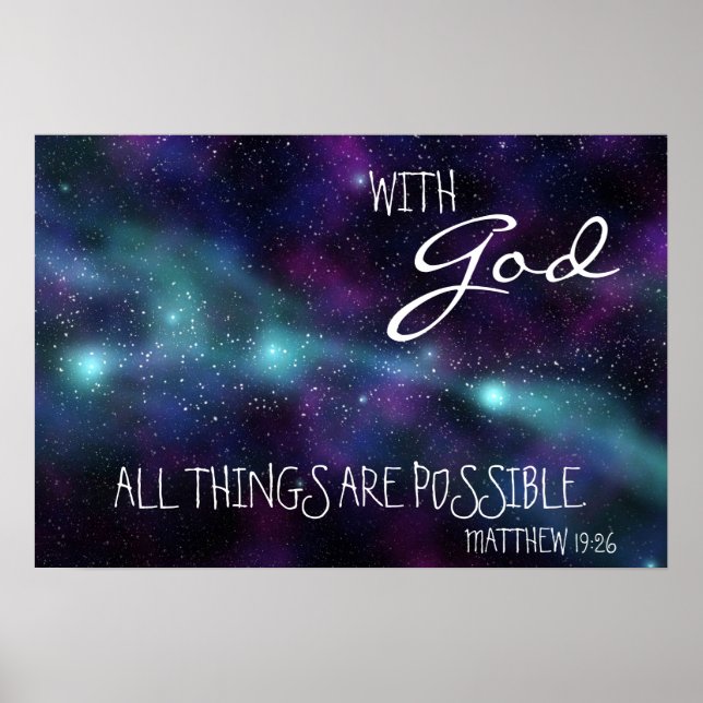 Med Gud kan alla sak vara möjliga Poster (Framsidan)