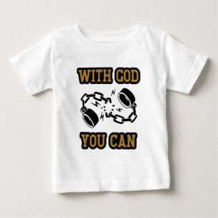 Med Gud kan man ha en stark tro T Shirt