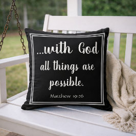 Med Gud kan Sak vara inspirerande Kudde