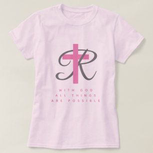 Med Gud kan Sak vara Religiösa till skjorta T Shirt