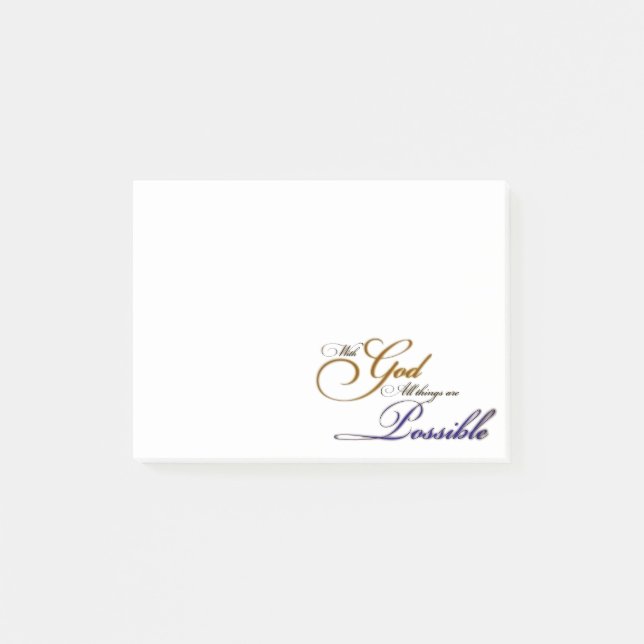 Med Gud Post-it Block (Framsida)