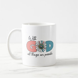 Med Guds alla sak är möjligt Kaffemugg