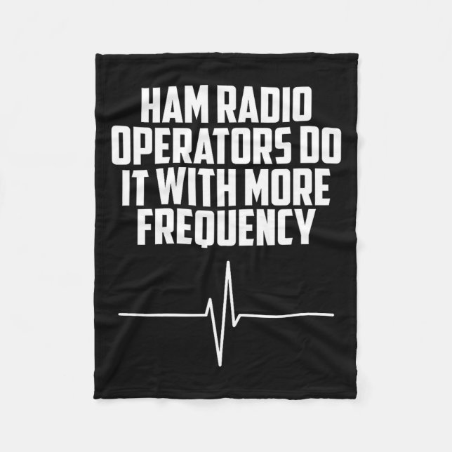 Med Ham Radio Operatörer Det Mer Fleecefilt (Framsidan)