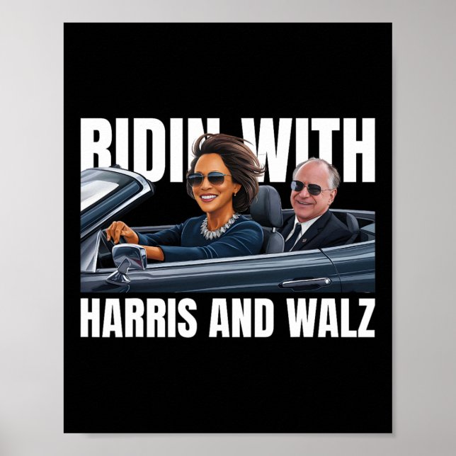 Med Harris och WAlzheimer President Kamala Harris Poster (Framsidan)