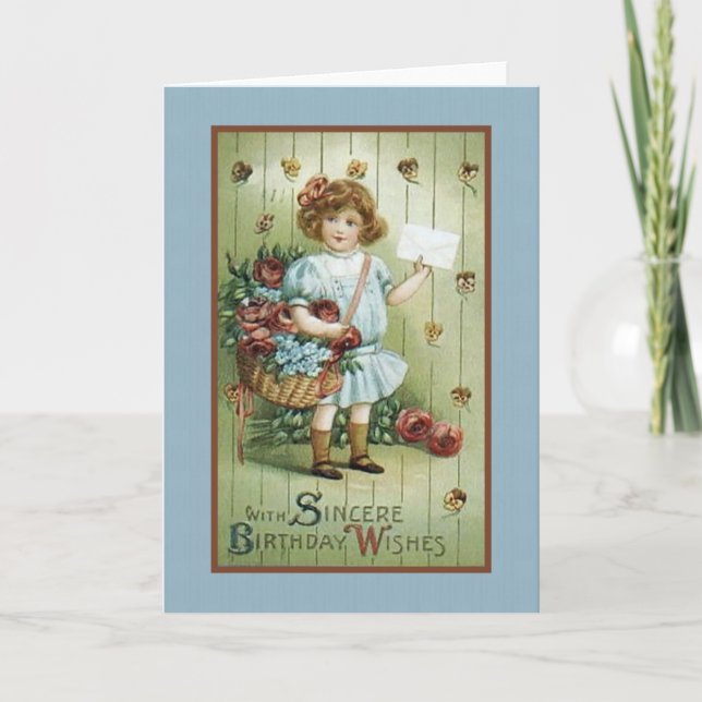 Med hederlig födelsedag Önskemål Kort (Framsida)