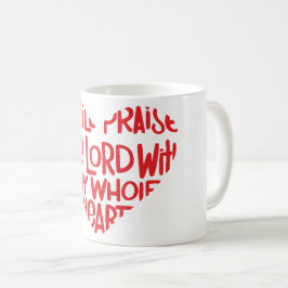 Med hela mitt hjärta kaffemugg