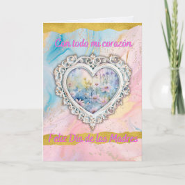 Med hela mitt hjärta, lycklig mors dag helgkort