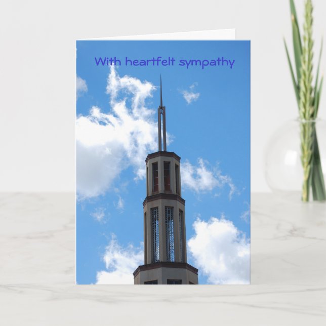 Med hjärtlig sympati kort (Framsida)