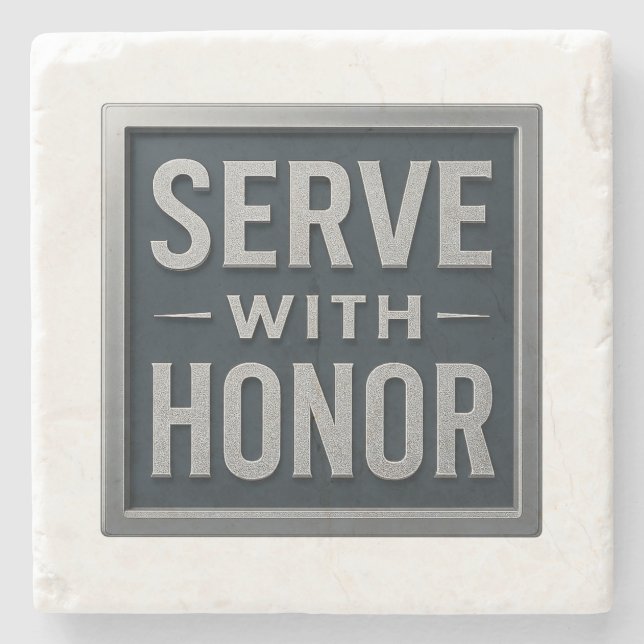  med Honor™ LDS Stone Underlägg (Framsidan)